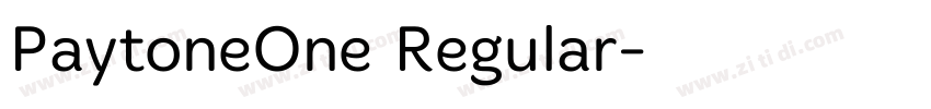 PaytoneOne Regular字体转换